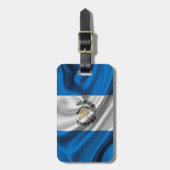 Guatemala-Flaggen-Gewebe Gepäckanhänger (Vorderseite vertikal)