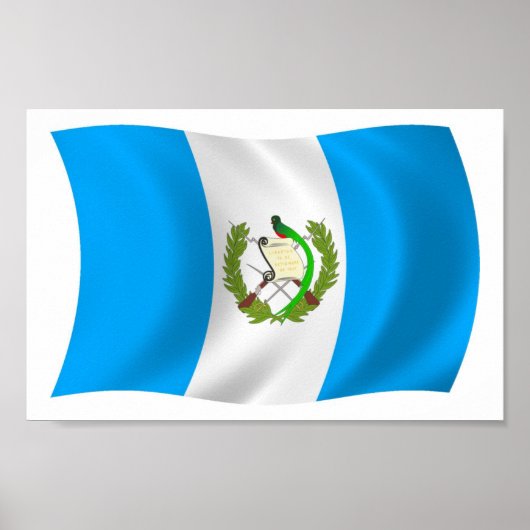 Guatemala-Flaggen-Plakatwerbung Poster (Vorne)