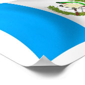 Guatemala-Flaggen-Plakatwerbung Poster (Ecke)