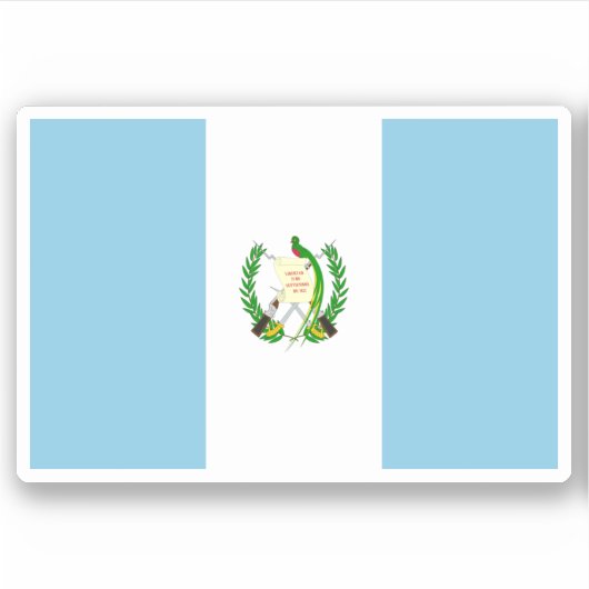 Guatemala-Flaggenaufkleber Aufkleber (Vorderseite)