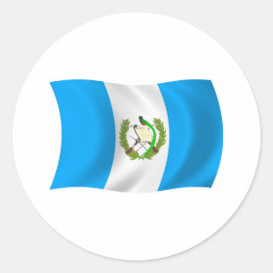 Guatemala-Flaggenaufkleber Runder Aufkleber