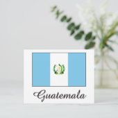Guatemala-Flaggendesign Postkarte (Stehend Vorderseite)