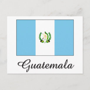 Guatemala-Flaggendesign Postkarte