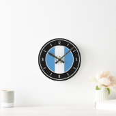 Guatemala-Flaggenelegante Runde Wanduhr (Zuhause)