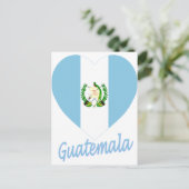 Guatemala-Flaggenherz Postkarte (Stehend Vorderseite)