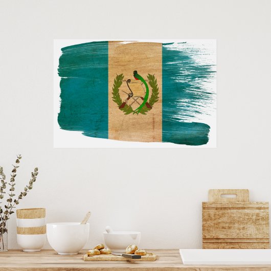 Guatemala-Flaggenposter Poster (Küche)