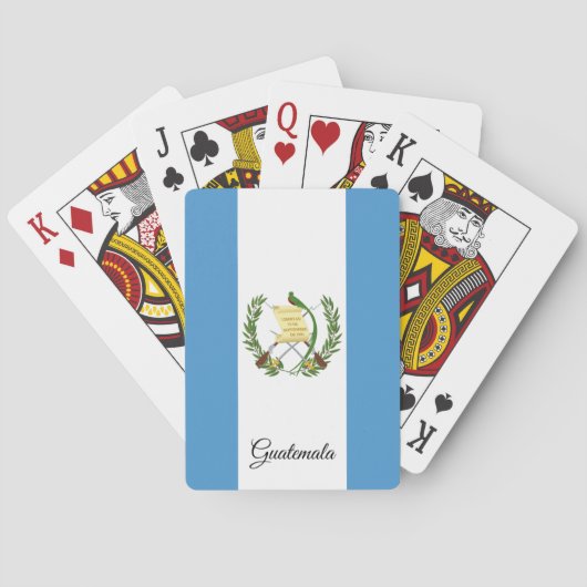 Guatemala-Flaggenspiele, Guatemala Spielkarten (Rückseite)