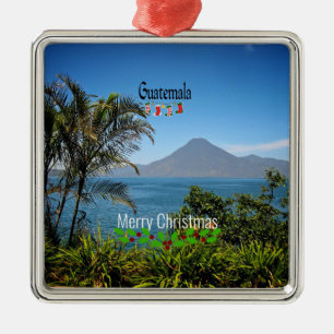 Guatemala, frohe Weihnachten, Ornament Aus Metall