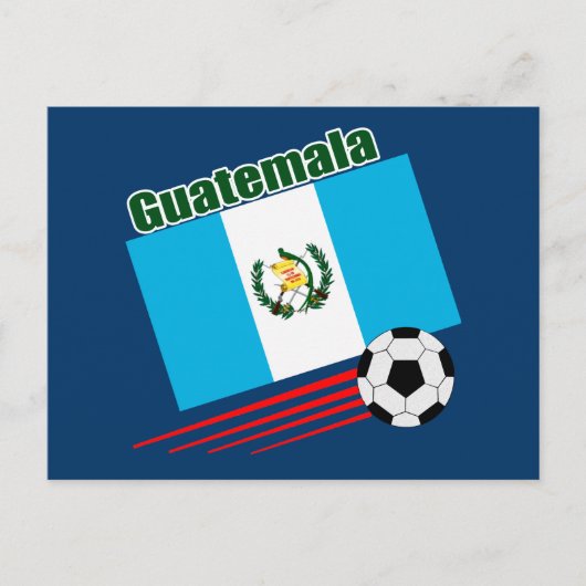 Guatemala-Fußballmannschaft Postkarte (Vorderseite)
