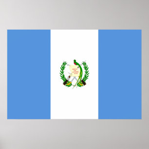 Guatemala, Grenada-Flagge Poster