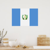 Guatemala, Grenada-Flagge Poster (Küche)