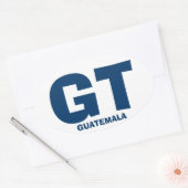 Guatemala GT Oval Sticker (Umschlag)