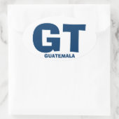 Guatemala GT Oval Sticker (Tasche)