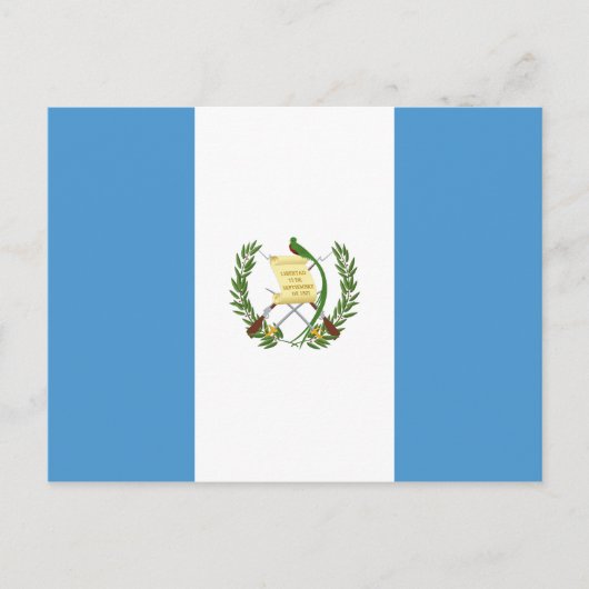 Guatemala (Guatemala) Flagge Postkarte (Vorderseite)