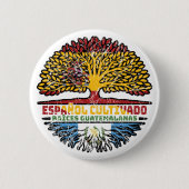 Guatemala Guatemala Spanien Tree Roots Flag Button (Vorderseite)