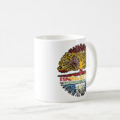 Guatemala Guatemala Spanien Tree Roots Flag Kaffeetasse (VorderseiteRechts)