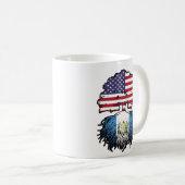 Guatemala Guatemala USA Tree Roots Flag Kaffeetasse (VorderseiteRechts)