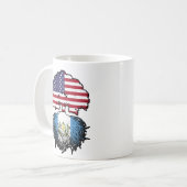 Guatemala Guatemala USA Tree Roots Flag Kaffeetasse (Vorderseite Links)