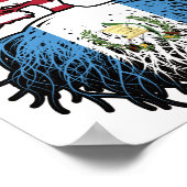 Guatemala Guatemala USA Tree Roots Flag Poster (Ecke)