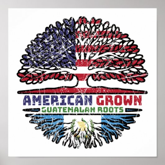 Guatemala Guatemala USA USA Vereinigte Staaten Poster (Vorne)