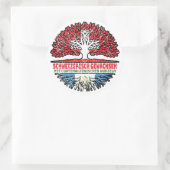 Guatemala Guatemaltekisch Schweizer Schweiz Baum Runder Aufkleber (Tasche)
