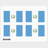 Guatemala/guatemaltekische Flagge Rechteckiger Aufkleber (Blatt)