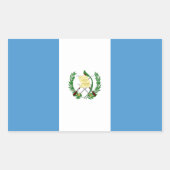 Guatemala/guatemaltekische Flagge Rechteckiger Aufkleber (Vorderseite)