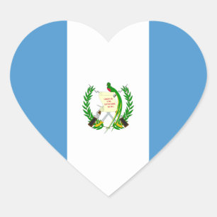 Guatemala Herzsticker Herz-Aufkleber