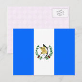 Guatemala Hochwertige Flagge Postkarte (Vorne/Hinten)