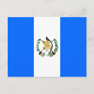 Guatemala Hochwertige Flagge Postkarte
