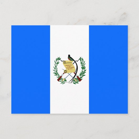 Guatemala Hochwertige Flagge Postkarte (Vorderseite)