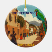 GUATEMALA, HUEHUETENANGO Retro poster Keramik Ornament (Hinten)