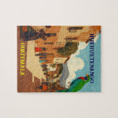 GUATEMALA, HUEHUETENANGO Retro poster Puzzle (Horizontal)