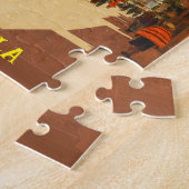 GUATEMALA, HUEHUETENANGO Retro poster Puzzle (Seite)