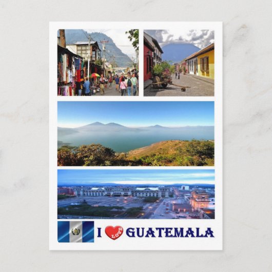 Guatemala - I Liebe - Postkarte (Vorderseite)