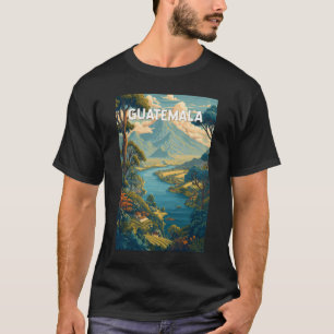 Guatemala Illustration Reise Kunst Vintage T-Shirt