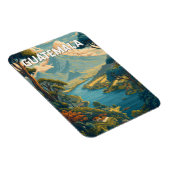 Guatemala Illustration Reisen Vintag Magnet (Rechte Seite)