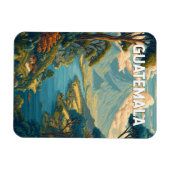 Guatemala Illustration Reisen Vintag Magnet (Horizontal)