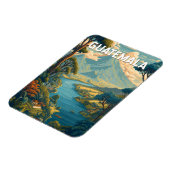 Guatemala Illustration Reisen Vintag Magnet (Linke Seite)