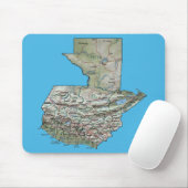Guatemala-Karte Mousepad (Mit Mouse)