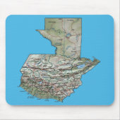 Guatemala-Karte Mousepad (Vorne)