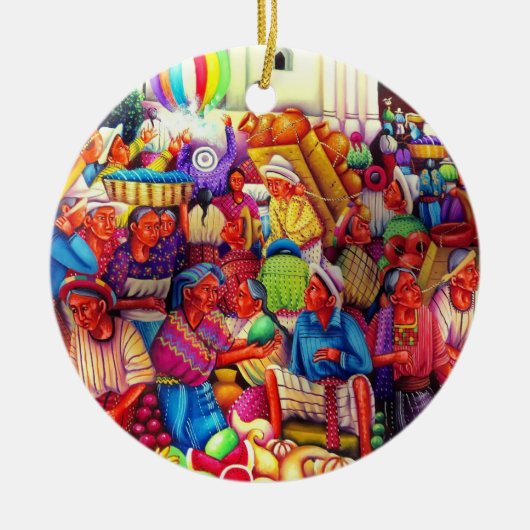 Guatemala Keramik Ornament (Vorne)