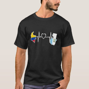 Guatemala Kolumbien Flag Guatemala Kolumbianisches T-Shirt