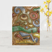 Guatemala-Kunst-Gruß-Karte Karte (Gelbe Blume)
