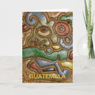 Guatemala-Kunst-Gruß-Karte Karte