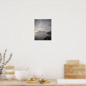 Guatemala Lago de Atitlán Moody Reise Poster (Küche)