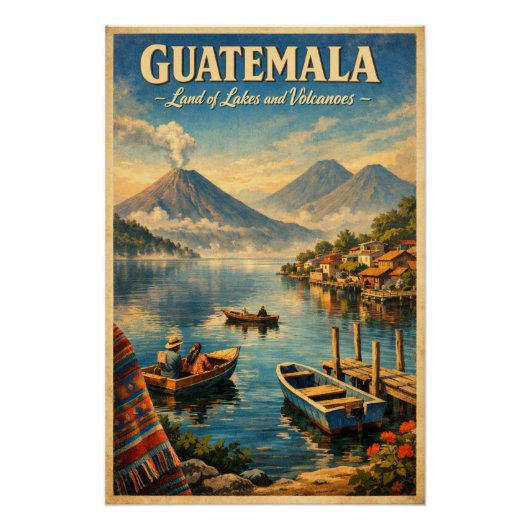 GUATEMALA – Land der Seen und Vulkane Poster (Vorderseite)