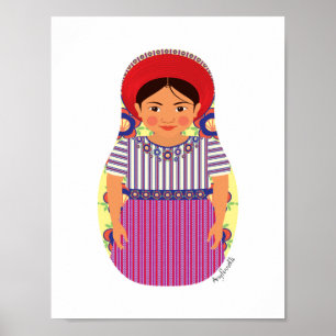 Guatemala-Matryoshka-Poster Poster