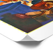 Guatemala, Menschen, Vintage Reiseplakat Poster (Ecke)