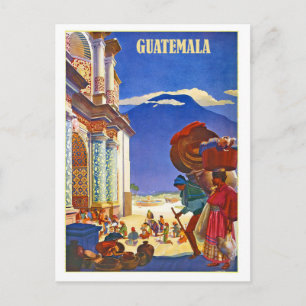 Guatemala, Menschen, Vintage-Reisepostkarte Postkarte